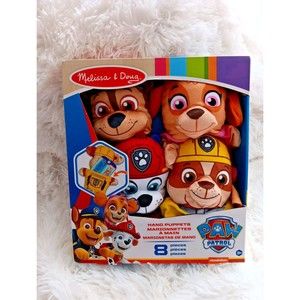 New Melissa & Doug Paw Patrol Hand Puppets 8 piece  -Toy20